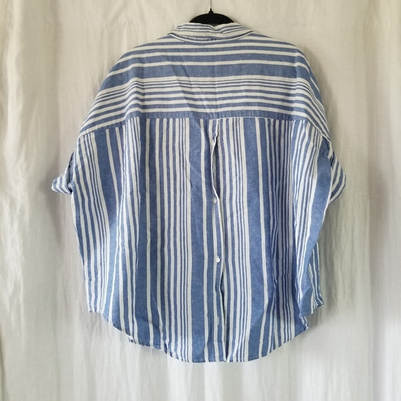 Madewell | Striped Linen Top - Picture 2 of 8